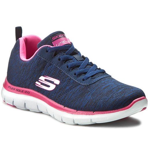 Półbuty SKECHERS - Flex Appeal 2.0 Navy/Pink szary Skechers 36 eobuwie.pl