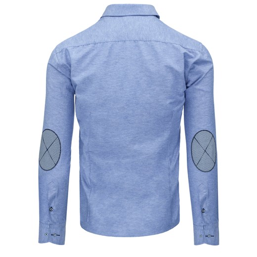 Koszula męska błękitna (dx1048) fioletowy  M DSTREET