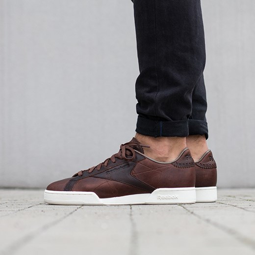 Buty męskie sneakersy Reebok NPC UK II Horween AR1611 Reebok czarny 43 sneakerstudio.pl