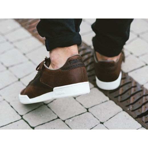 Buty męskie sneakersy Reebok NPC UK II Horween AR1611 czarny Reebok 44 sneakerstudio.pl