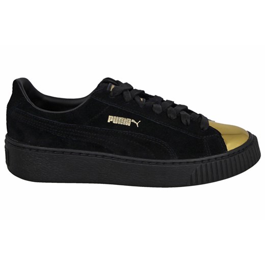 Buty damskie sneakersy Puma Suede Platform Gold 362222 02 czarny Puma 37,5 okazyjna cena sneakerstudio.pl