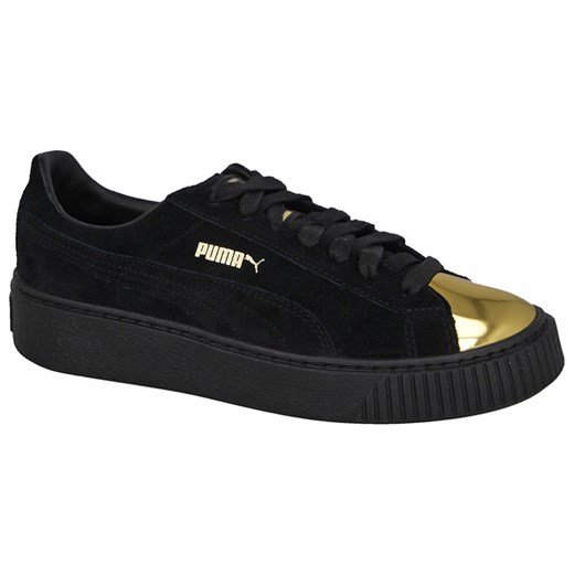 Buty damskie sneakersy Puma Suede Platform Gold 362222 02 czarny Puma 37 okazja sneakerstudio.pl