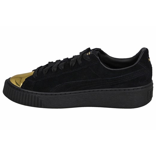 Buty damskie sneakersy Puma Suede Platform Gold 362222 02 Puma czarny 37,5 wyprzedaż sneakerstudio.pl