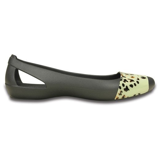BALERINY CROCS SIENNA LEOPARD 203081 GRAPHITE szary Crocs 38-39 promocja yessport.pl 