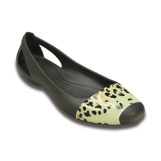 BALERINY CROCS SIENNA LEOPARD 203081 GRAPHITE Crocs szary 37-38 yessport.pl wyprzedaż 