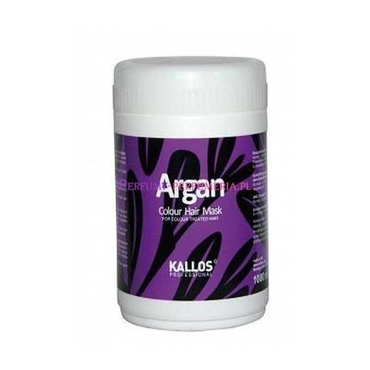 Kallos Argan Colour Hair Mask 1000ml W Maska do włosów farbowanych perfumy-perfumeria-pl fioletowy maski