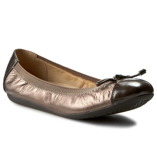Baleriny GEOX - D Lola 2Fit C D643DC 0KYBC C9H6J Lead/Chestnut Geox 39 eobuwie.pl