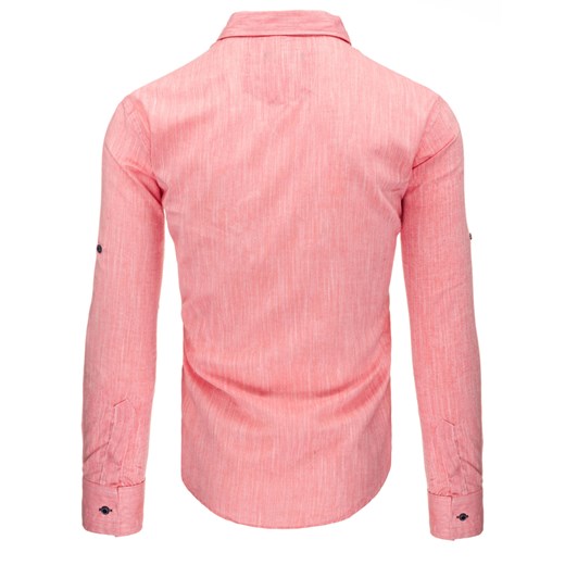 Koszula męska różowa (dx1037)  rozowy XL DSTREET