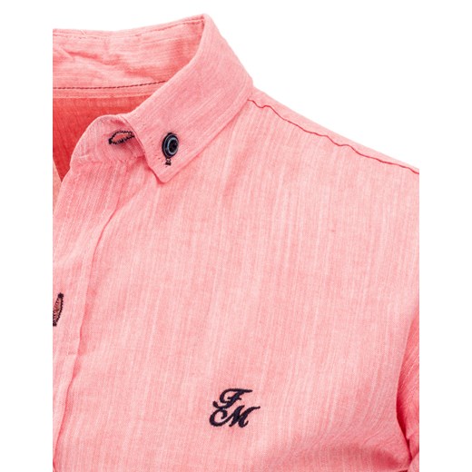 Koszula męska różowa (dx1037)  rozowy XXL DSTREET