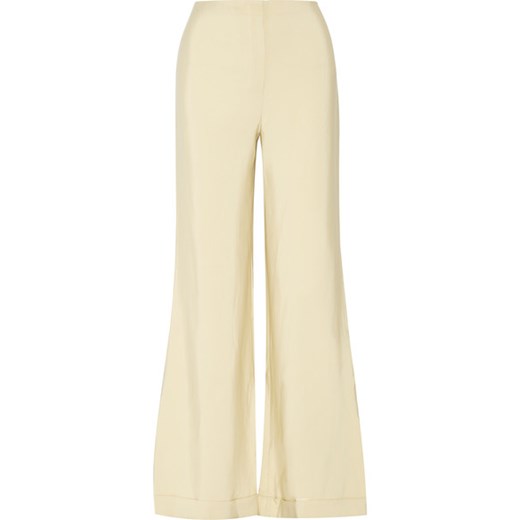 Winona wool and silk-blend faille wide-leg pants  bezowy The Row  NET-A-PORTER