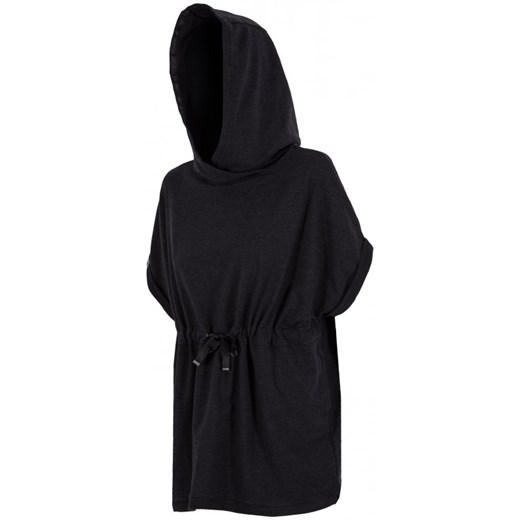 [T4Z16-BLD210] Bluza dresowa damska BLD210 - czarny melanż czarny 4F  