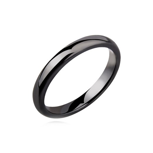 Czarny pierścionek ceramiczny 3 mm