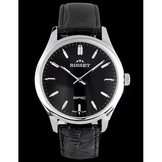 Szwajcarski zegarek męski Bisset LIONE BSCC41-5A czarny Bisset  alleTime.pl