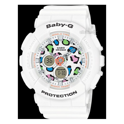 Zegarek damski Casio BABY-G CANDRA  BA-120LP-7A1ER bialy Casio  alleTime.pl