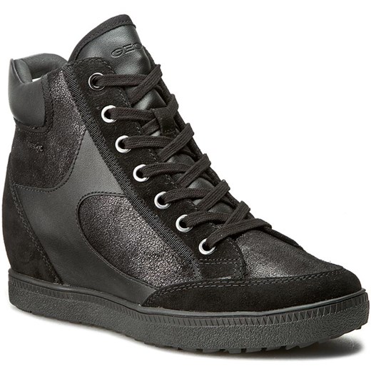 Sneakersy GEOX - D Amaranth H. A D64S9A 0MABC C9999 Czarny szary Geox 38 eobuwie.pl