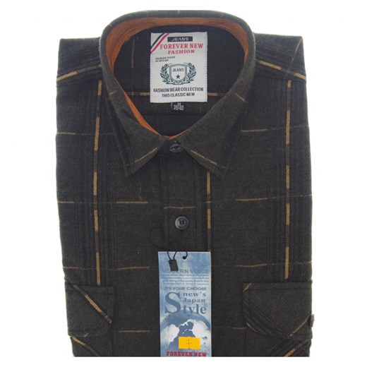 CIEPŁA KOSZULA MĘSKA KASZMIROWA! ROZ.L 40/41 KS7 Forever 3XL Modameskado6xl