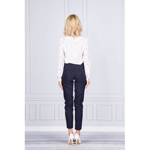 Spodnie damskie cygaretki bialy Malecka 42 ptakmoda.com