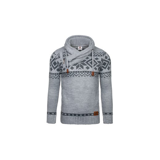Antracytowy sweter męski Denley 583