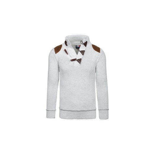 Biały sweter męski Denley 618