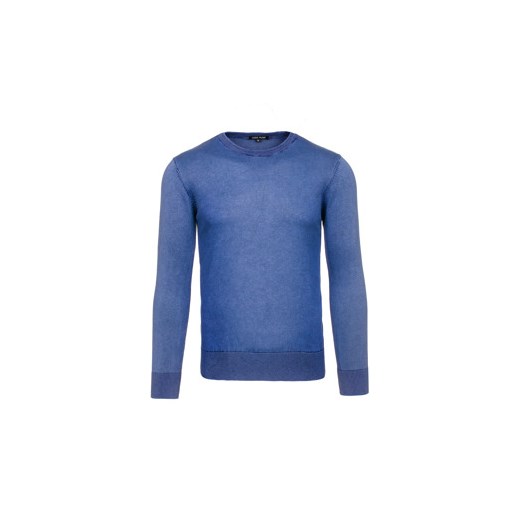 Niebieski sweter męski Denley 6028