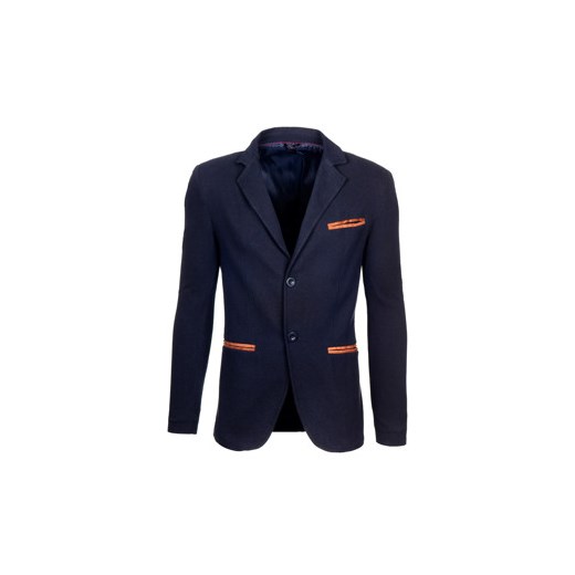 Granatowo-brązowa marynarka męska casual Denley 606-1