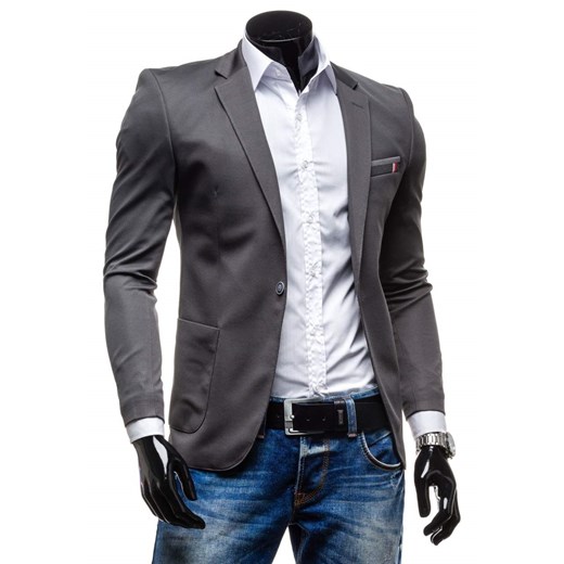 Marynarka męska casual grafitowa Denley 1652