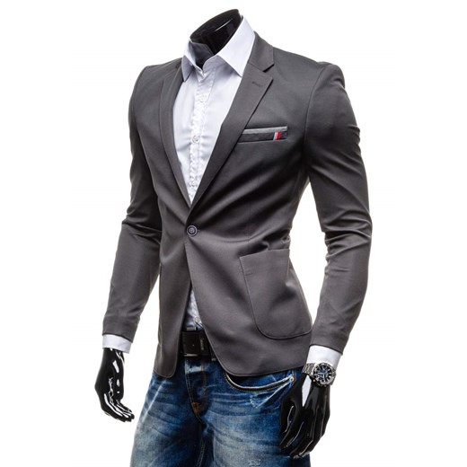 Marynarka męska casual grafitowa Denley 1652