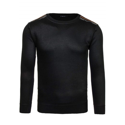 Czarny sweter męski Denley 6033