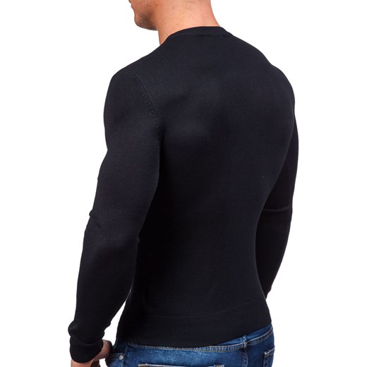 Czarny sweter męski Denley 008