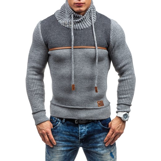 Szary sweter męski Denley 525