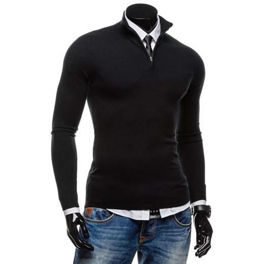Czarny sweter męski Denley 6008