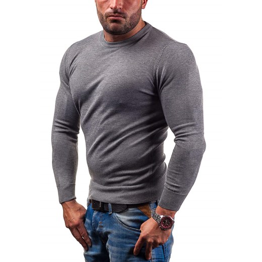 Antracytowy sweter męski Denley 891