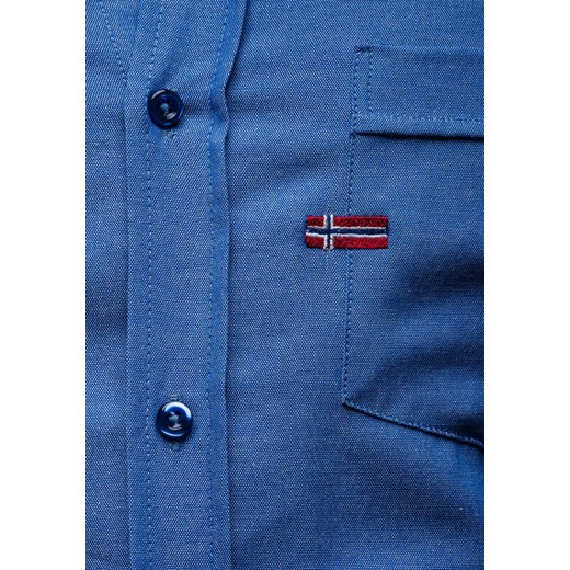Niebieska koszula męska elegancka z długim rękawem Denley 226