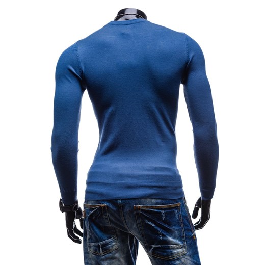 Niebieski sweter męski Denley 9001