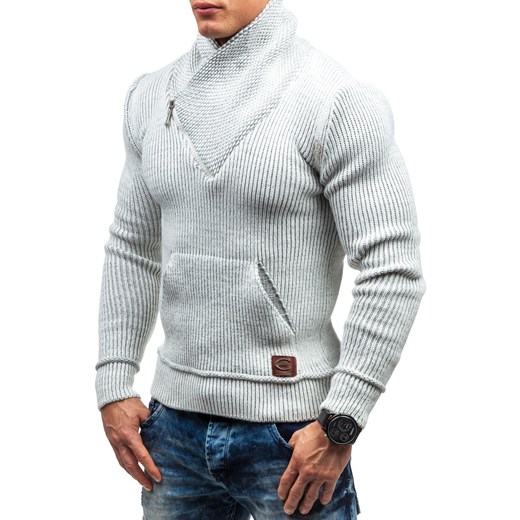 Biały sweter męski Denley 526