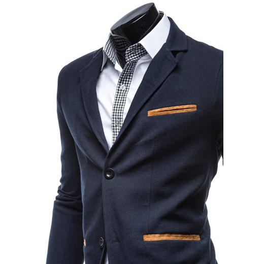 Granatowo-brązowa marynarka męska casual Denley 606-1