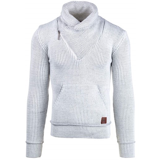 Biały sweter męski Denley 526