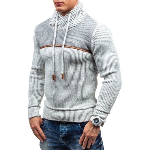 Biały sweter męski Denley 525