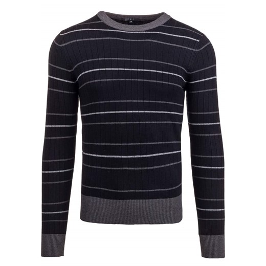 Czarny sweter męski Denley 9015