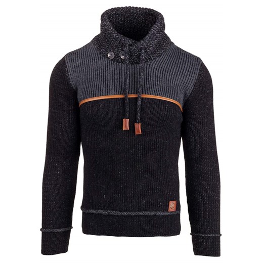Czarny sweter męski Denley 525