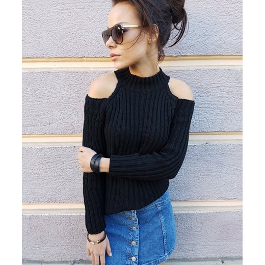 Sweter naked czarny szary uniwersalny VARLESCA