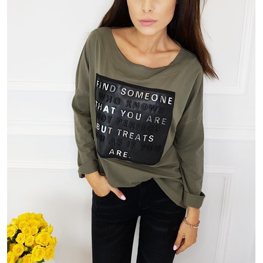 Bluza someone khaki szary  uniwersalny VARLESCA