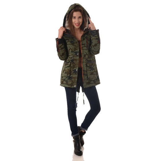 Parka zimowa moro   S brendi.pl