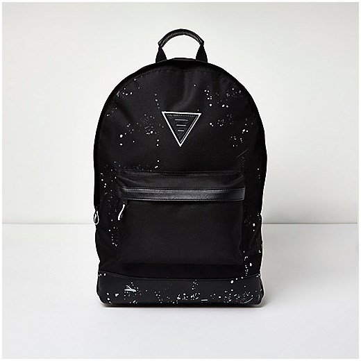 Black paint splatter rucksack 