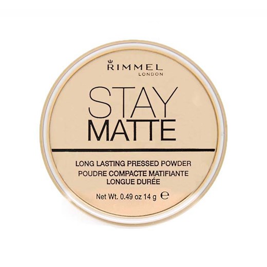 RIMMEL STAY MATTE PUDER MATUJĄCY PEACH GLOW 003 bezowy Rimmel  ezebra.pl