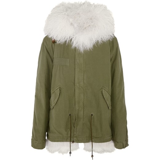 Shearling-lined cotton-canvas parka  MR & MRS ITALY  NET-A-PORTER