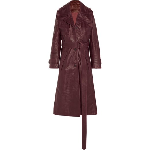Leather trench coat  Vetements  NET-A-PORTER