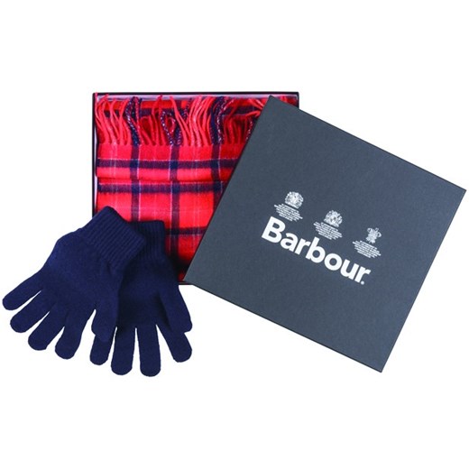 Męski komplet- Barbour Scarf and Glove Gift Set