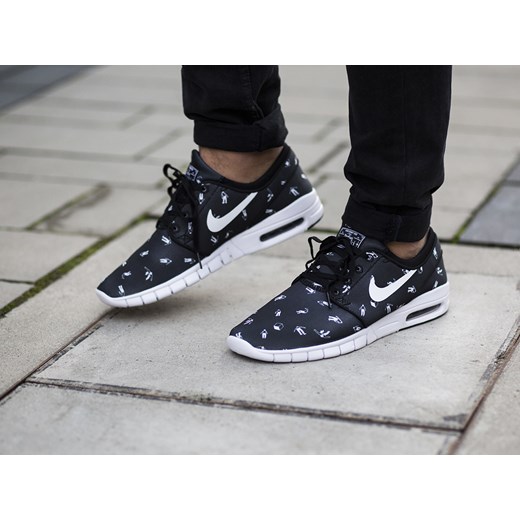 Buty męskie sneakersy Nike Stefan Janoski Max Premium 807497 010 Nike czarny 44,5 wyprzedaż sneakerstudio.pl