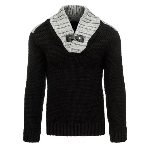 Sweter męski czarny (wx0696)
